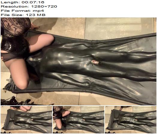 Goddess Gynarchy Slave in Bag Breath control Bondage preview