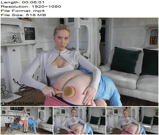 Lady Kenworthys CP Collection  Lazy Boys Will Be Punished A Firm Hairbush Spanking  Femdom preview