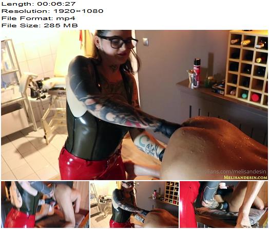 Miss Melisande Sin  stretching my slave preview