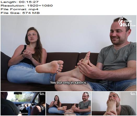 Czech Soles  College girl with long toes hitchhiking foot worship  Fetish preview