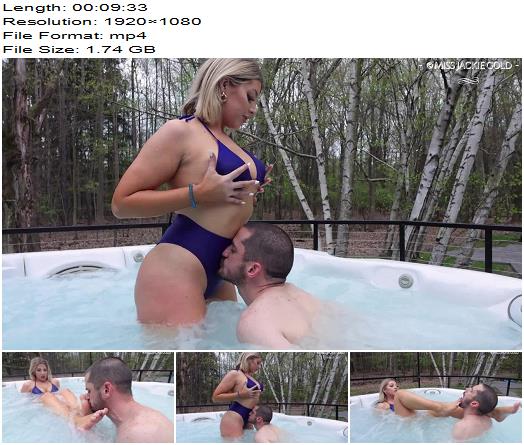 Miss Jackie Gold Chastity Bound Mutt  Intense Hot Tub Body Worship  Foot Worship preview