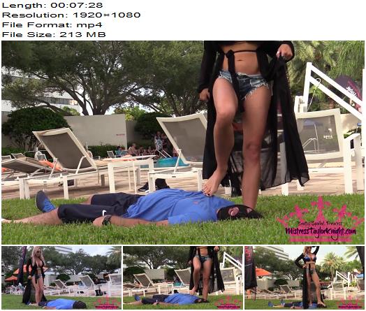 Mistress Taylor Knights Empire  Taylors extreme Public Trample  Public Femdom preview