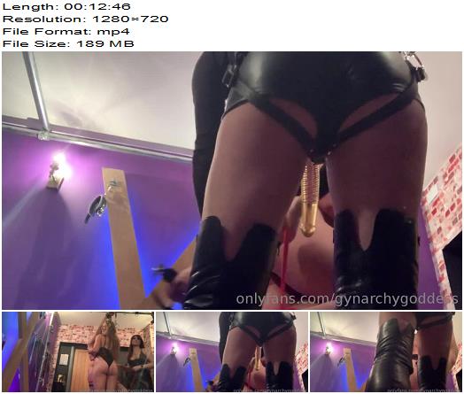 Gynarchy Goddess  A vulnerable tied slave H is tormented with the electric violet wand prod preview