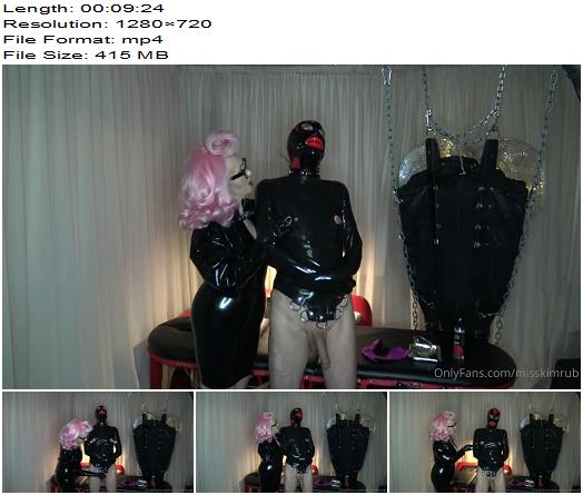 Miss Kim Rub  Hood Straight Jacket Gag And Gloves preview