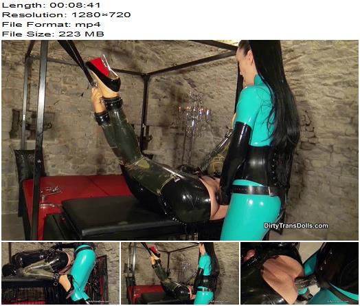 Queens of Kink  DirtyTransDolls  Rubber Doll Stretching Stage 4  Part 2  Sissy preview