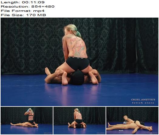 Cruel Anette  Wrestling and jerking preview