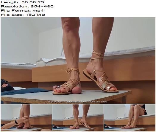 Mistress Fatalia  Flat leather sandals that hurt preview