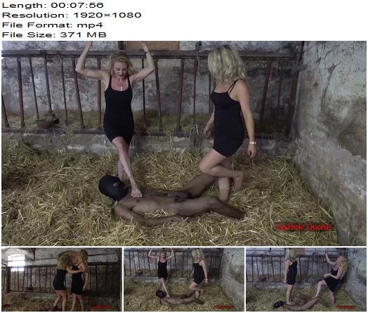 Sadistic Queens  Brutal Barn Ballbusting Part 2   Miss Courtney and Miss Suzanna Maxwell preview