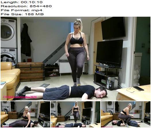 Filth Fetish Studios  Mistress Alisha Bartlett Working Out With A Sub  Trampling preview