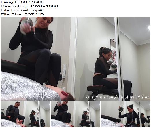 Fun Aussie Couple Drown In My Nasty Workout Foot Sweat Femdom preview