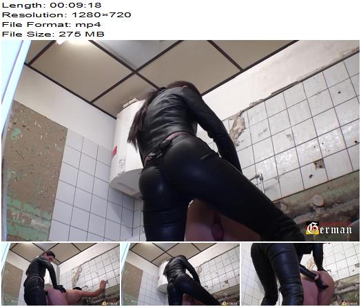 German Mistresses Fucked In The Trash  StrapOn preview