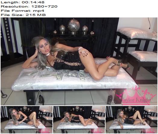 Goddess Taylor Knight Taylor makes you tupid and pendy Blackmail Findom preview