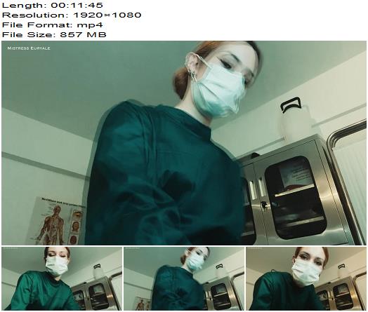 Mistress Euryale  Testicles Removal Surgery and Stitching on a Respirator  Femdom Pov preview