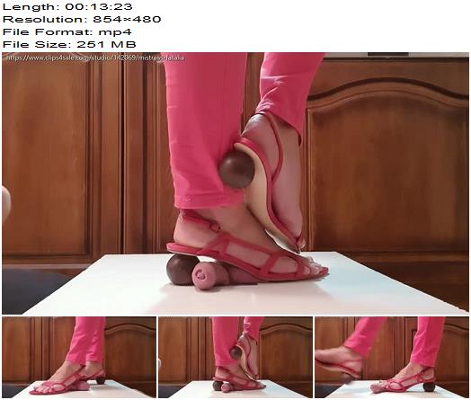 Mistress Fatalia Complacent dominatrix teaches a lesson Ball Abuse preview