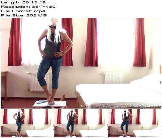 Mistress Fatalia I moan and she giggles Ball Abuse preview