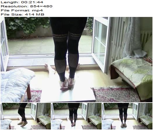 Mistress Fatalia Leather flip flops crush cock Ball Abuse preview