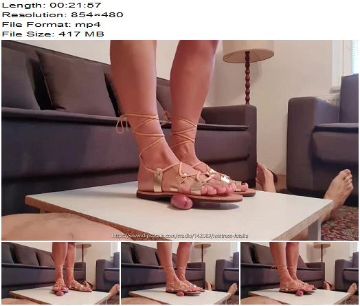 Mistress Fatalia Roman sandals cock Ball Abuse preview