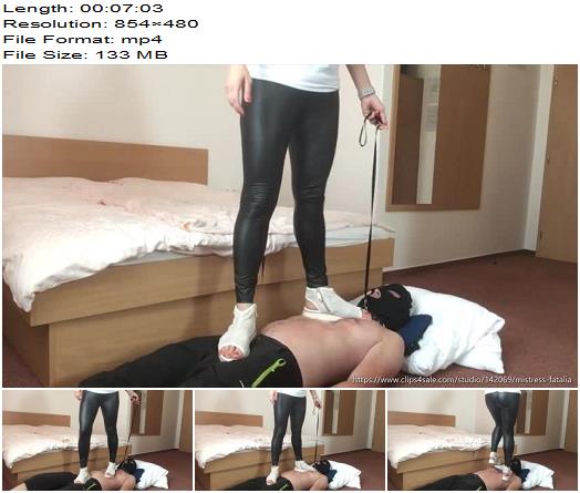 Mistress Fatalia Running on his stomach Trampling preview