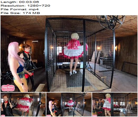 Sissy Manor  Caged and Humiliated Sissy   Ava Von Medisin and Mistress Inka preview