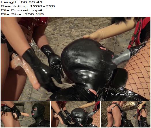 DirtyTransDolls  Cocksucking training for rubber doll preview