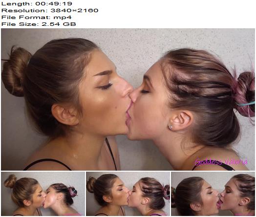 My Goddess Valeria  The sloppiest kiss in My history  Femdom Pov preview