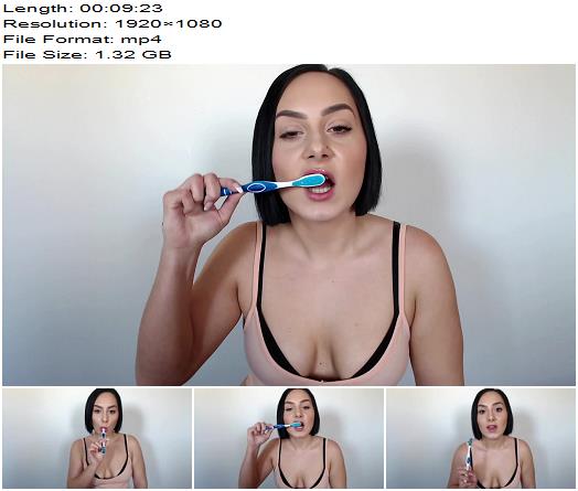 Goddess Arielle  Brush Your Teeth With Cum preview