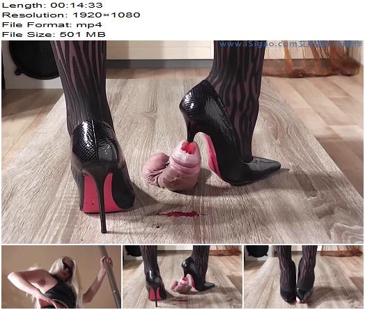 Lady Latisha Extreme Sadistic Heel Insertion  Cruel Trample Cock Crushing Clip 8 preview