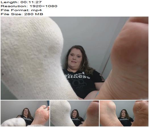 Goddess Lisa Lux  Dirty Gym Sock Foot Slave preview