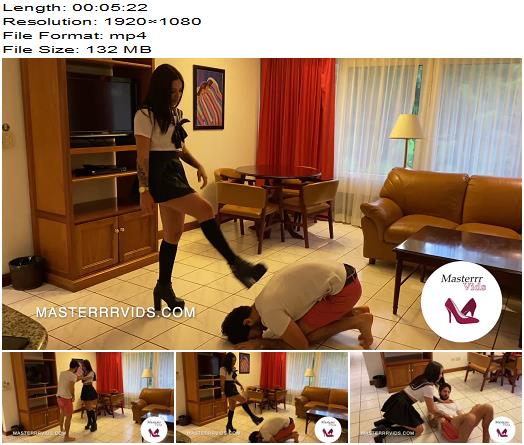 MasterrrVids  Chloe Busts Him In School Girl Outfit preview