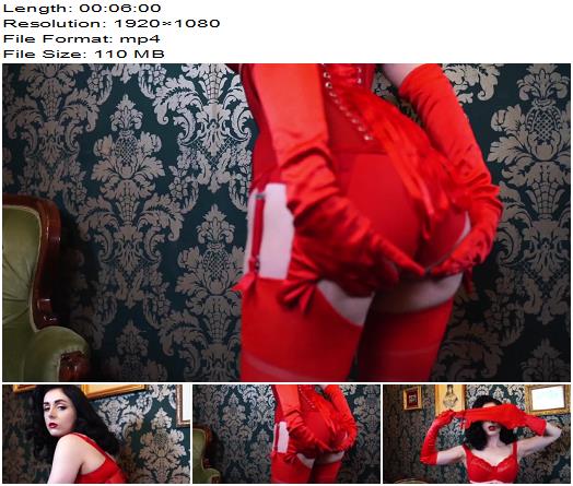 Miss Ellie Mouse  Playing With Red Satin Gloves preview