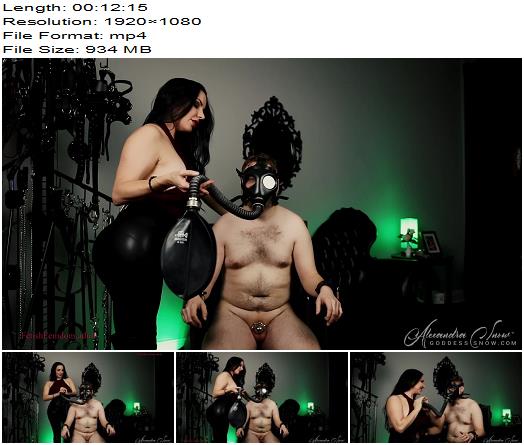 Goddess Alexandra Snow  Gas Mask Gasp preview