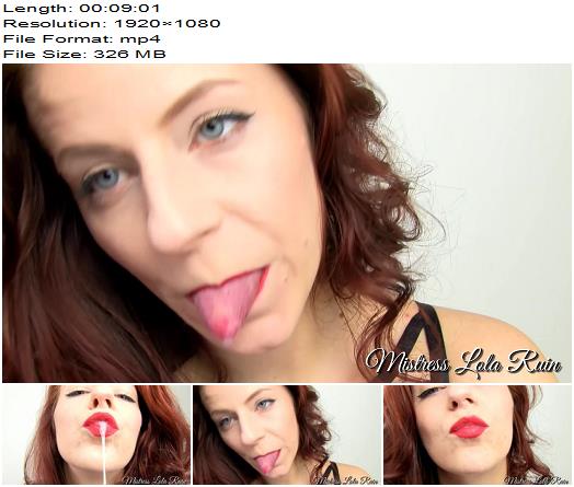 Mistress Lola Ruin  Spit bucket lip tease preview