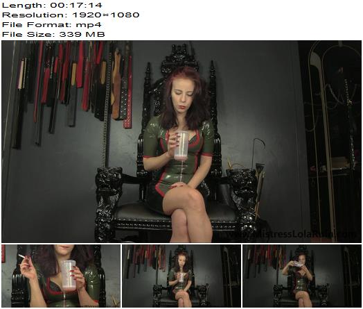 Mistress Lola Ruin  Ultimate spit glass task part 2 preview