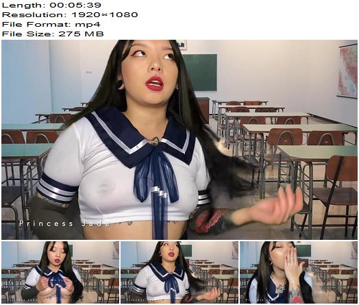 Princess Jade  Schoolgirl Makes Minute Man Eat His Cum preview