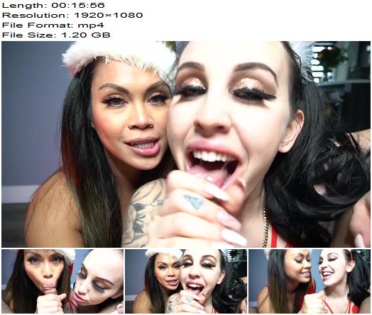 Harley Blaze  christmas double bj pov preview