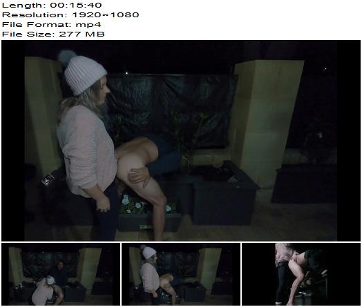 Min Moo  Strapon pegging at night in the garden  Winter is Cumming preview