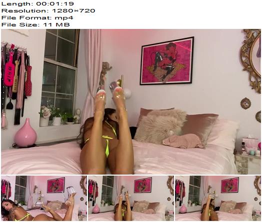 Misswhip  Sexy Feet in Clear 8 Stripper Heels preview