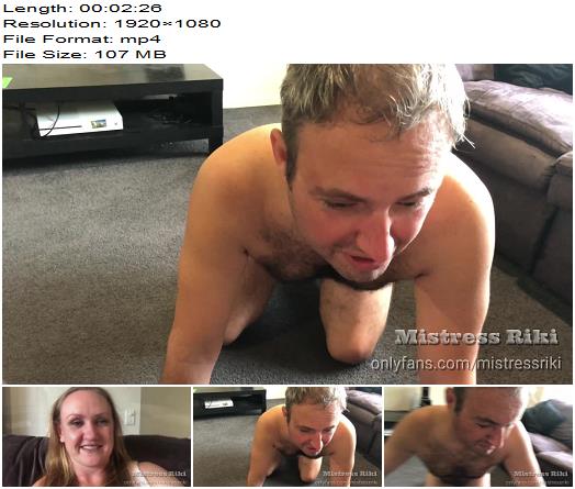 Mistress Riki  My Pathetic Slave Is Good For Housework preview