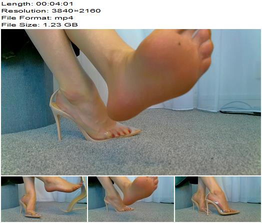 SophieDiscreets  Sweaty Clear Heels preview