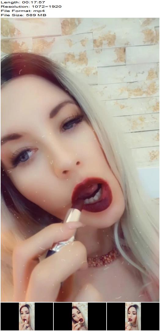 Goddess Natalie  Mesmerised into lipstick addiction preview