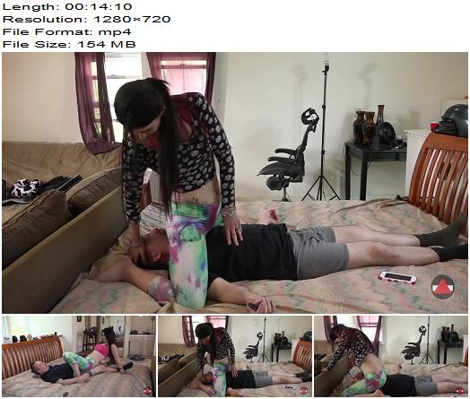 Human Yoga Mat Is Face Sitted As Girl Pees After Session preview