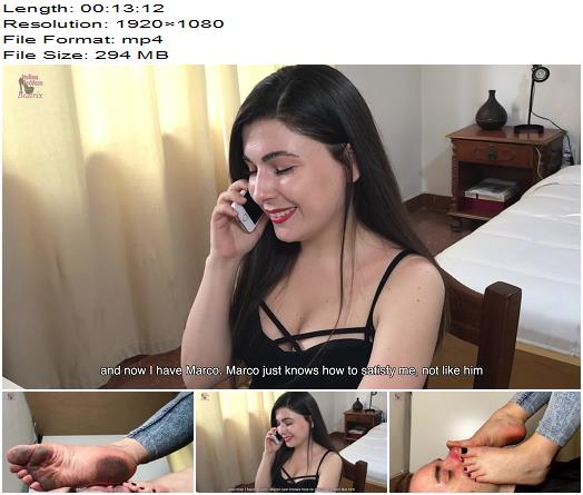 Italian Goddess Beatrix  Dirty Feet Footstool Cuckold part 1  Poggiapiedi Piedi Sporchi Cuckold parte 1 preview