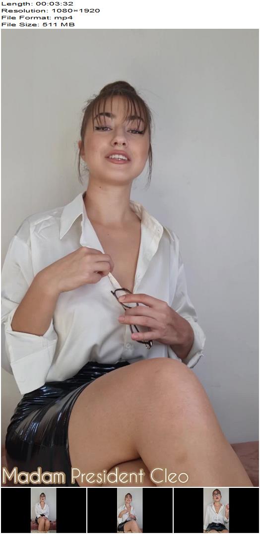 Madam President Cleo  NoFAPvember Challenge preview