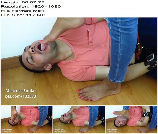 Mistress Enola  Foot Face Slapping Lesson preview