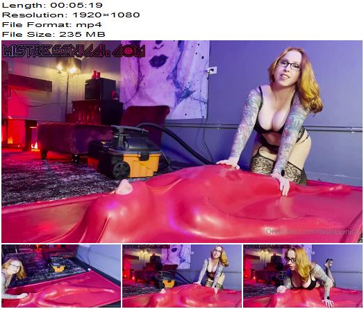 Mistress Nicci  Sealed in Latex ready unable to escape whatever I want to do preview