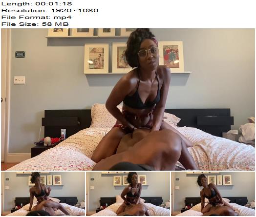 Tasha Black  My black submissive just cant get enough of my girlcock preview