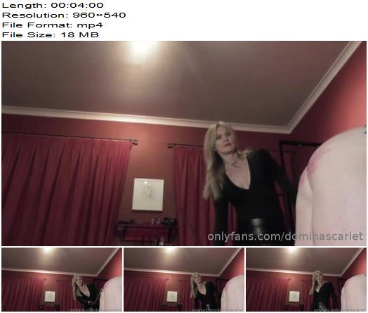 Domina Scarlet  Ten Strokes Of My Cane preview