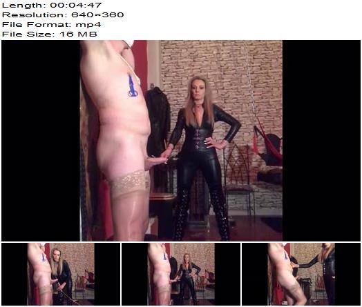 Lady Dark Angel UK  the cock is abused by my cane preview