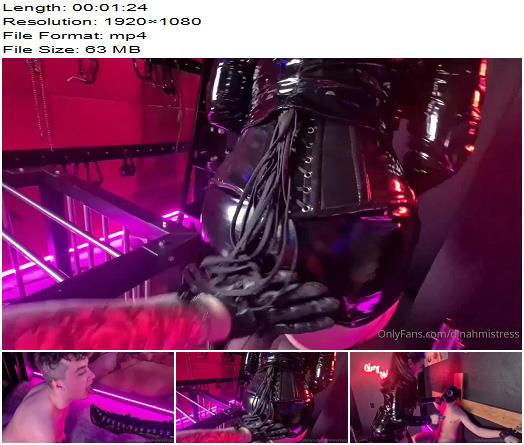 Mistress Dinah  Shoe and boot licking plus breath play session with Mistress preview