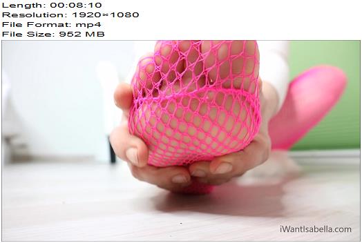 Princess Isabella  Pink Fishnet Foot Worship preview